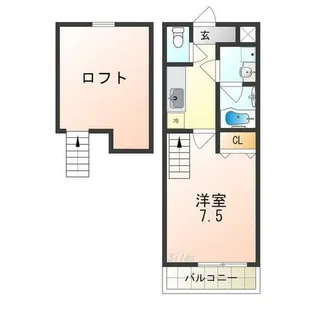 フジパレス 丸高【2階】の間取り