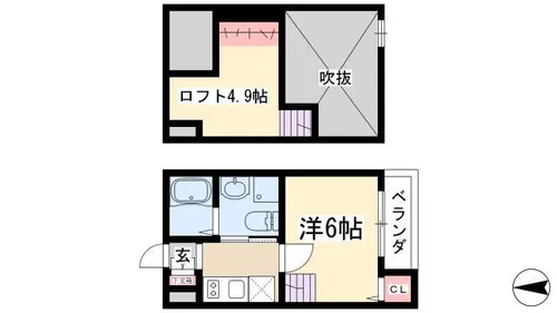 Clover【1階】の間取り