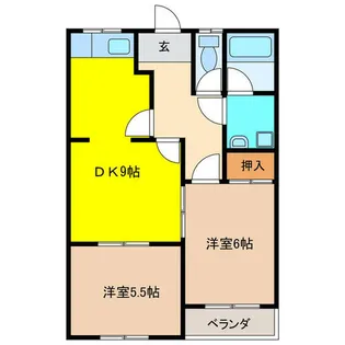 サンシャイン上坂【2階】の間取り