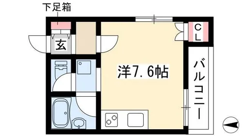 八事スチューデントビル【302号室】の間取り