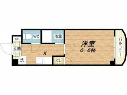 ドエル南本町【5階】の間取り