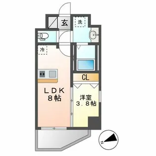 メイクス城西レジデンス【3階】の間取り