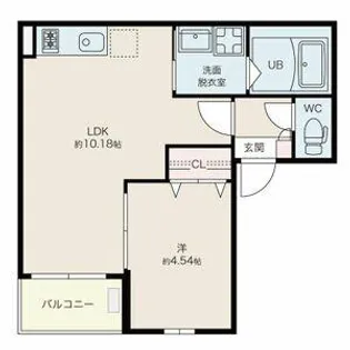 JACK TOKONAMEMINATOⅠ【3階】の間取り