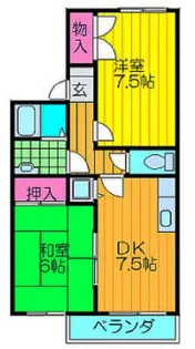 セピアハイツ【201号室】の間取り