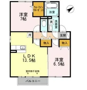 メゾン ウイング【2階】の間取り