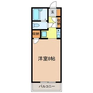 エクセル北浦【205号室】の間取り