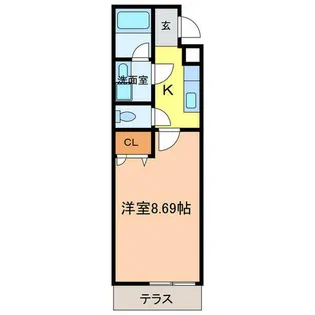 フジパレス アサヒ【1階】の間取り