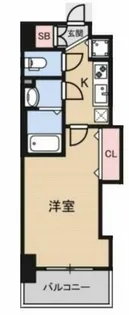 Luxe都島Ⅲ【6階】の間取り