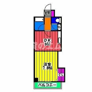 グランシャリオ竹下【6階】の間取り