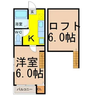 愛知県名古屋市千種区今池南【アパート】の間取り