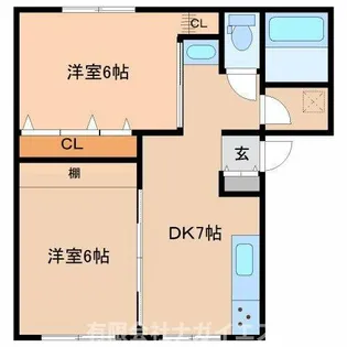 ミルキーウエイ【103号室】の間取り