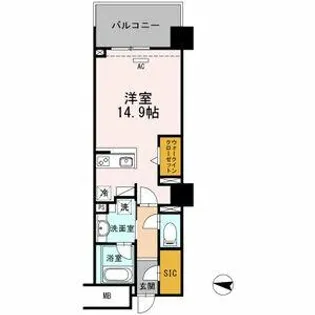 セントラルレジデンス【4階】の間取り