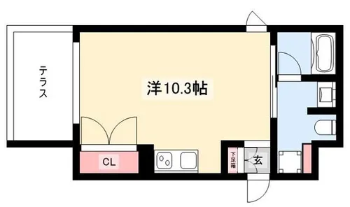 COZY菊井【101号室】の間取り