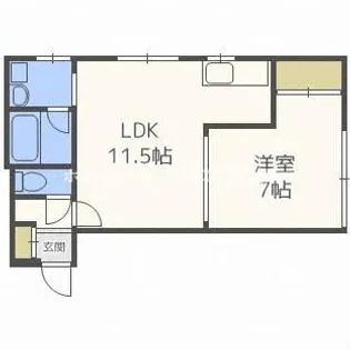 北海道札幌市東区北三十六条東7丁目【アパート】の間取り