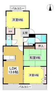 メゾン桜坂【302号室】の間取り