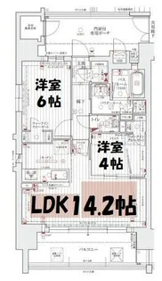エステムプラザ名古屋UX【12階】の間取り