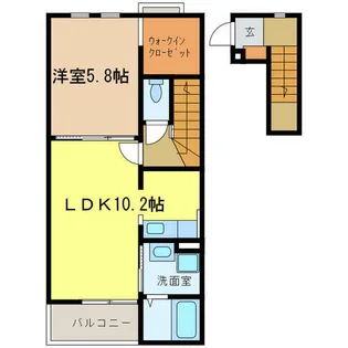 ビサイド・アヴェニュー【2階】の間取り