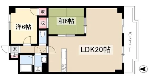 伊藤ビル【902号室】の間取り