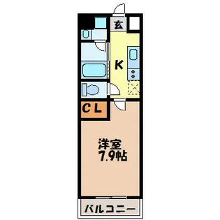 シティライフ今池南【1階】の間取り