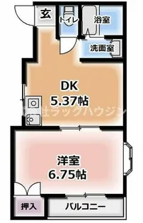 メゾンドハルカ【4階】の間取り