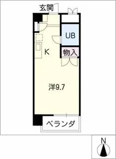 ラフィネ広路【6階】の間取り