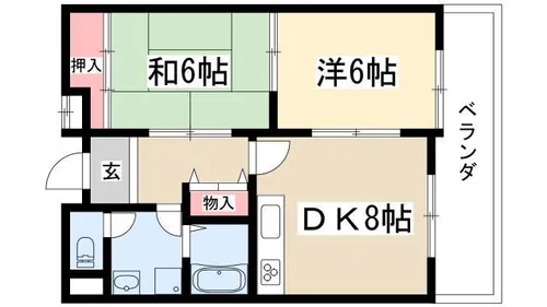 ヤシロヒルズ【202号室】の間取り