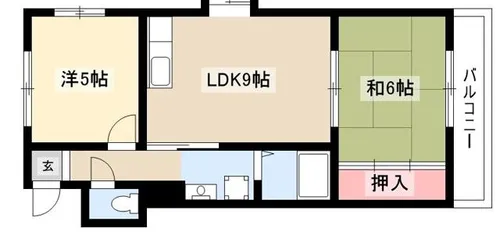 エクセル東丘【1階】の間取り