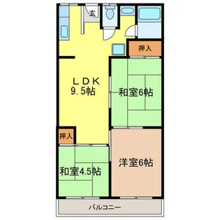 第2ホープハイツ【3階】の間取り