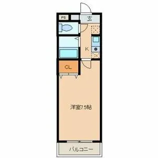 細川ハイツMONET【101号室】の間取り