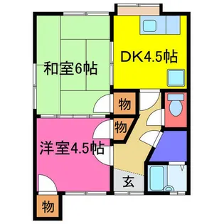 阿曽山田ハイツ【203号室】の間取り