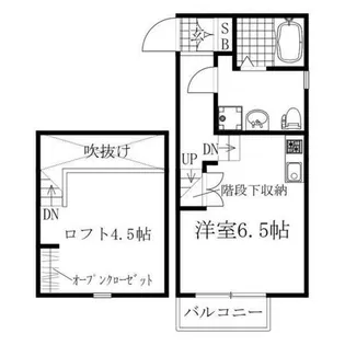 LE COCON白水町【2階】の間取り
