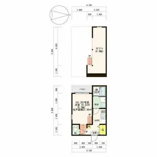 ディアコート松原【2階】の間取り