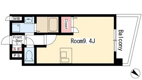 プレサンス千種駅前ネオステージ【504号室】の間取り