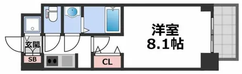 S-RESIDENCE都島【4階】の間取り