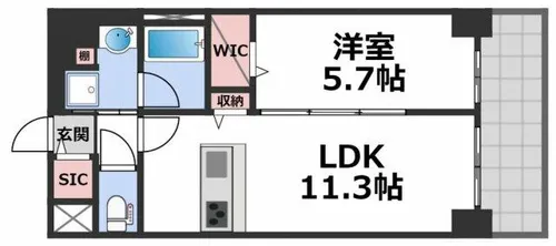 キルシュバーム深江【4階】の間取り