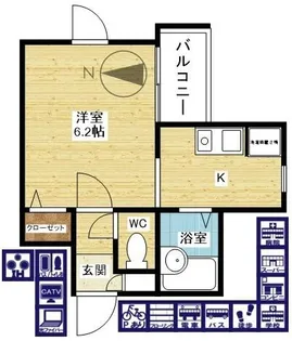 グランシャトー【3階】の間取り