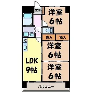 鶴陽明ハイツ【1階】の間取り