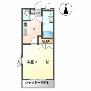 アイリス【1階】の間取り