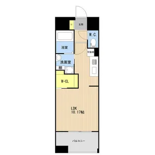 LIBTH博多駅南Ⅵ【13階】の間取り