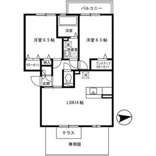 ラ ヴィーテ 北花田【1階】の間取り