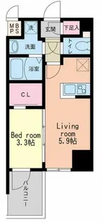 HS梅田EAST【5階】の間取り