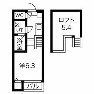 ハーモニーテラス十番Ⅱ【203号室】の間取り