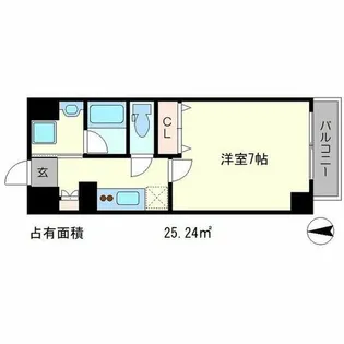 ベラジオ京都一乗寺III【3階】の間取り