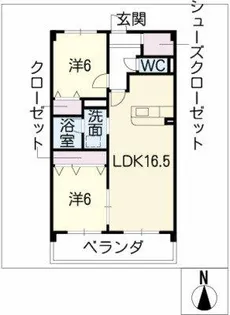 ベル フィオーレ【3階】の間取り