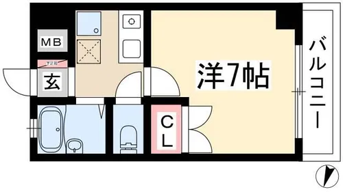 アーバンハイツ八事【3階】の間取り