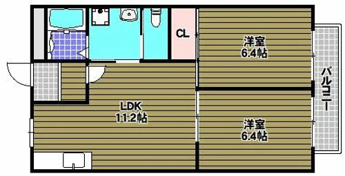 サマックスYUIハイツ【1階】の間取り