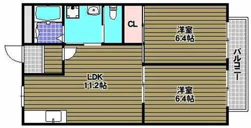 サマックスYUIハイツ【1階】の間取り