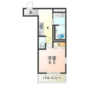 大阪府大阪市東住吉区今川4丁目【アパート】の間取り
