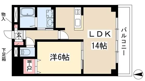 リバーブル檀溪【302号室】の間取り