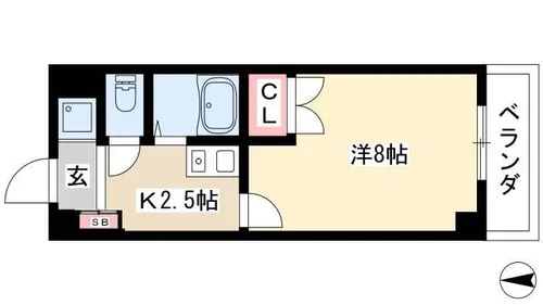 ベル千種【2階】の間取り
